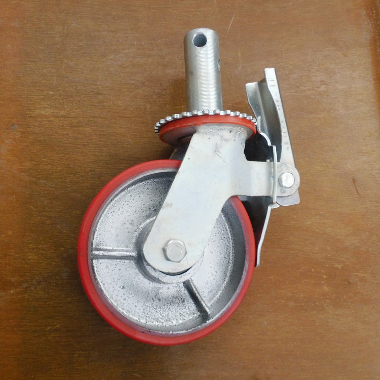 寧夏固原客戶成功訂購6寸腳手架萬向包膠腳輪 寧夏固原客戶成功訂購6寸腳手架萬向包膠腳輪
