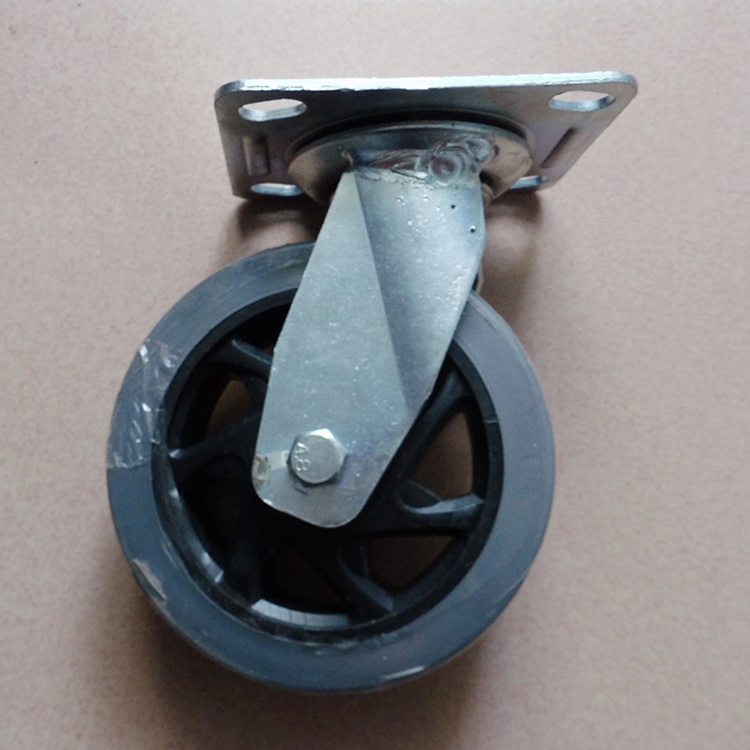 遼寧彰武客戶購買5寸平板車靜音萬向包膠腳輪 遼寧彰武客戶購買5寸平板車靜音萬向包膠腳輪